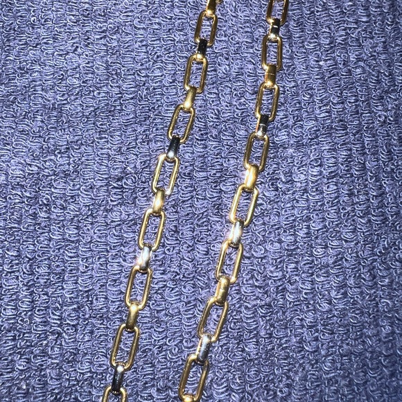 2 Tone (gold and silver) Tarnish and Nickel Free Paper Clip Chain 18” - Picture 3 of 3